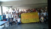 Alunos, professores e funcionários da E.E. Profª Rita de Cássia da Silva em apoio às escolas ocupadas e à luta dos estudantes secundaristas