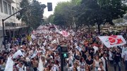 Milhares de enfermeiros e trabalhadores da saúde saíram às ruas em pelo menos 5 capitais