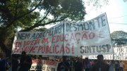 Milhares de manifestantes das universidades estaduais paulistas fazem ato pela educação e saúde públicas