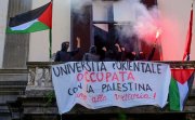 Estudantes ocupam universidade em Nápoles contra os ataques de Israel e em apoio aos palestinos