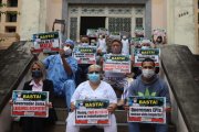 Em Belo Horizonte, trabalhadoras da saúde protestam em hospital pela falta de EPIs