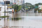 Paço Municipal de Mauá, no ABC paulista, fica alagado após fortes chuvas
