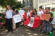 Em novo ato em SP, comunidade peruana protesta contra o golpismo e a repressão no Peru