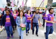 Grande carreata em apoio à candidatura da Diana Assunção na Zona Oeste de São Paulo