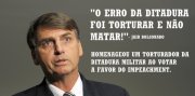 Bolsonaro exalta tortura e ironiza Dilma Rousseff
