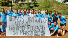 Time de futebol de várzea, Celeste Proletária, apoia a luta dos trabalhadores da MABE