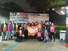 Piquetes no Metrô-SP na greve unificada com CTPM e Sabesp contra privatizações do Tarcisio