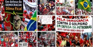A defesa de Dilma e do PT marcou as manifestações do dia 20
