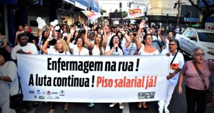 Trabalhadoras da enfermagem chamam ato em Brasília hoje pela aprovação do piso salarial