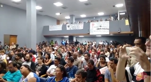 VIDEO: Professores em greve na audiência pública na Assembleia Legislativa