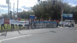 Estudantes e trabalhadores em greve protestam no "tapetão" em defesa da saúde e educação públicas 