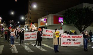 Poços de Caldas (MG) realiza ato contra Bolsonaro