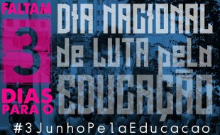 Dia nacional de luta em defesa da educação, todos ao 3J!