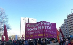 Alemanha: Trabalhadores ferroviários se manifestam contra a guerra e a expansão da OTAN