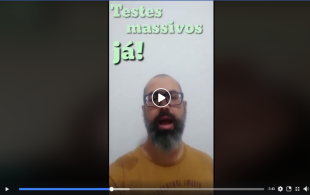 Professores do EMEF Marechal Rondon se somam a campanha de Testes Massivos Já 