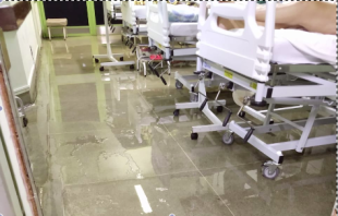 RJ: com infiltrações, Hospital Lourenço Jorge inunda com trabalhadores e pacientes dentro