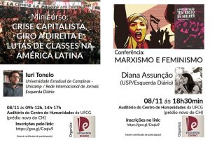 Esquerda Diário organiza debates sobre Marxismo e Feminismo e Conjuntura em Campina Grande