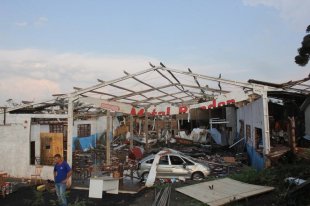 Tornado atinge Cândido Rondon, cidade do oeste do Paraná