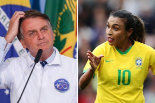 Bolsonaro chama de ridícula a questão do Enem sobre diferença salarial de Marta e Neymar