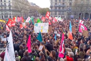 Manifestações contra a repressão em toda a França