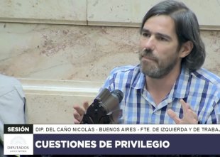 Deputado Nicolas del Caño se enfrenta com o plano de ajustes de Milei no Congresso argentino