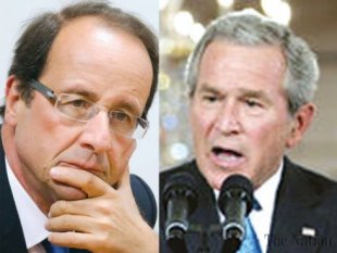 Hollande segue os passos de Bush