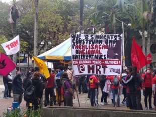 Manifestantes vão às ruas em Santo André em repúdio ao governo Bolsonaro