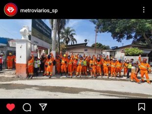 Sindicato dos Metroviários e Metroviárias de São Paulo prestam solidariedade à greve na Acciona