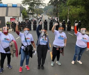 Manifestação de moradores de Paraisópolis denuncia abandono na Pandemia e Doria se esconde