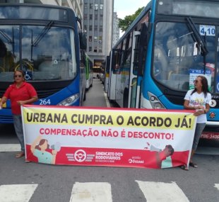 Rodoviários do Recife fazem protesto contra retaliação da patronal pela greve