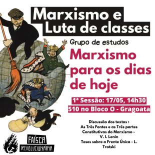 Participe do grupo de estudos Marxismo e luta de classes na UFF