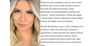 Folha de SP publica coluna misógina sobre Marília Mendonça