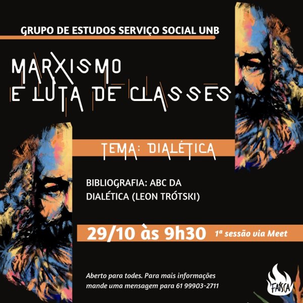 Marxismo e Luta de Classes: vai começar grupo de estudos na UnB, participe!